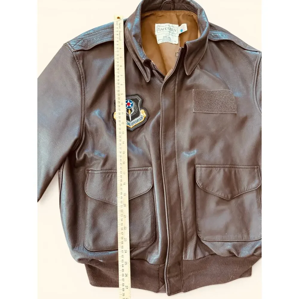 USAF Type A-2 Flight Jacket Goatskin Leather Mens 48L